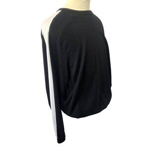 Kenneth Cole Awear-Tech Sweater Men 2XL Slim Fit Black White Colorblock